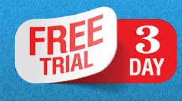 Three days free trial